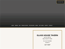 Tablet Screenshot of glasshousetavern.com